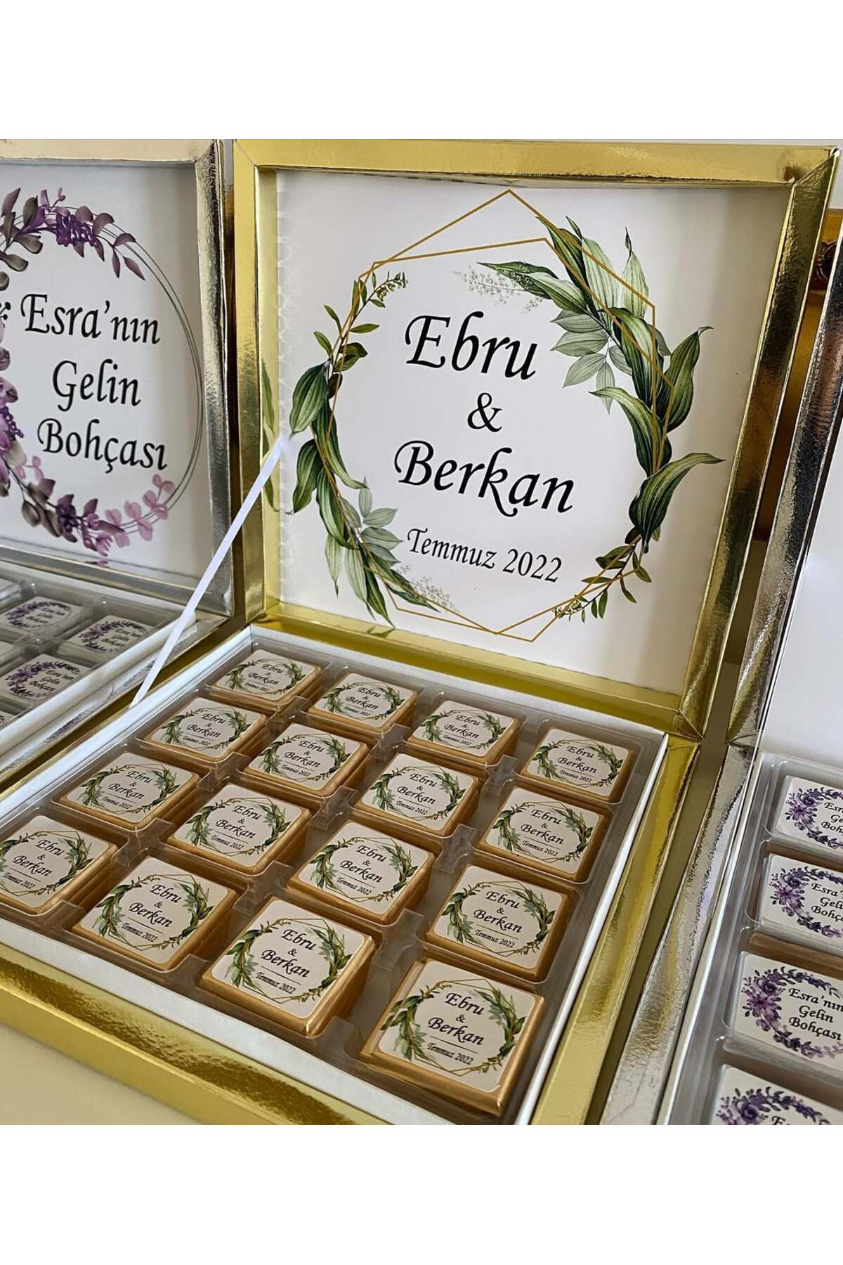 Karton Kutulu Baskılı Madlen Çikolata 50 Adet