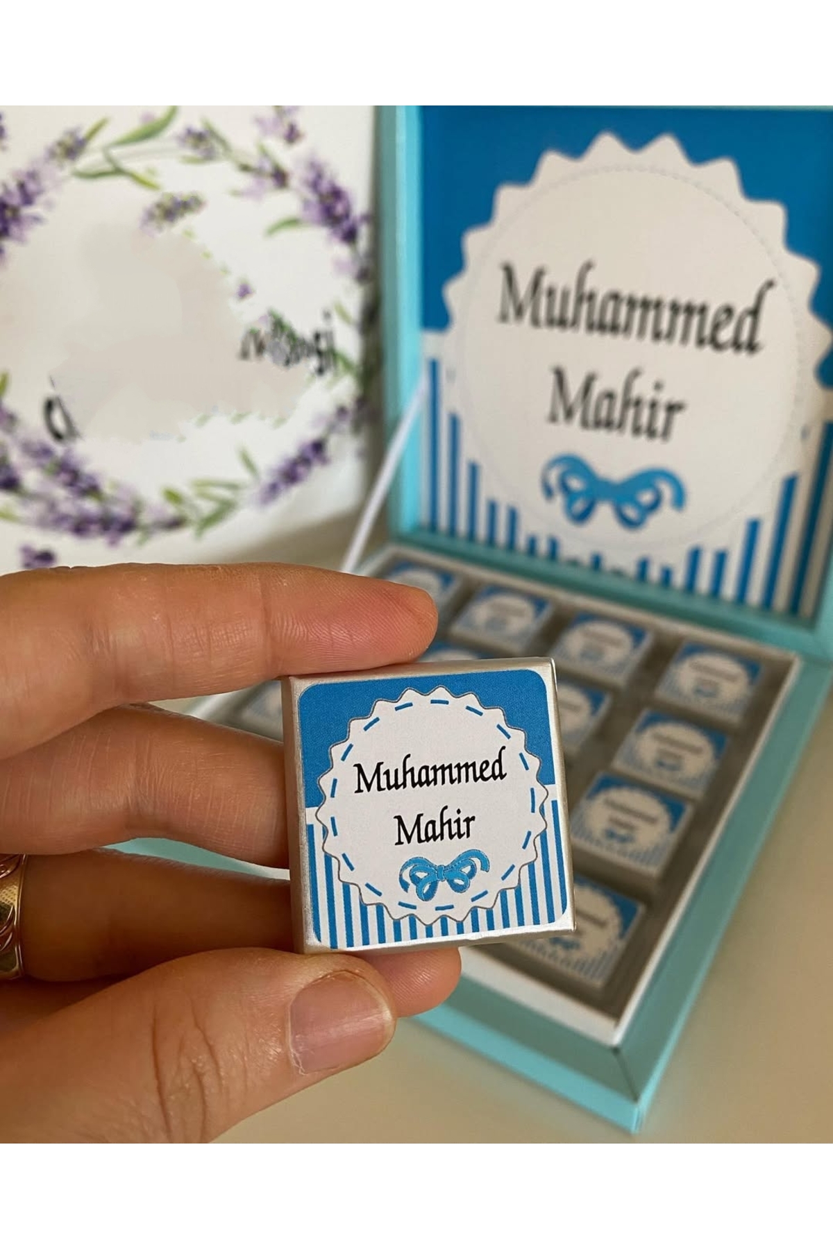 Karton Kutulu Baskılı Madlen Çikolata 50 Adet