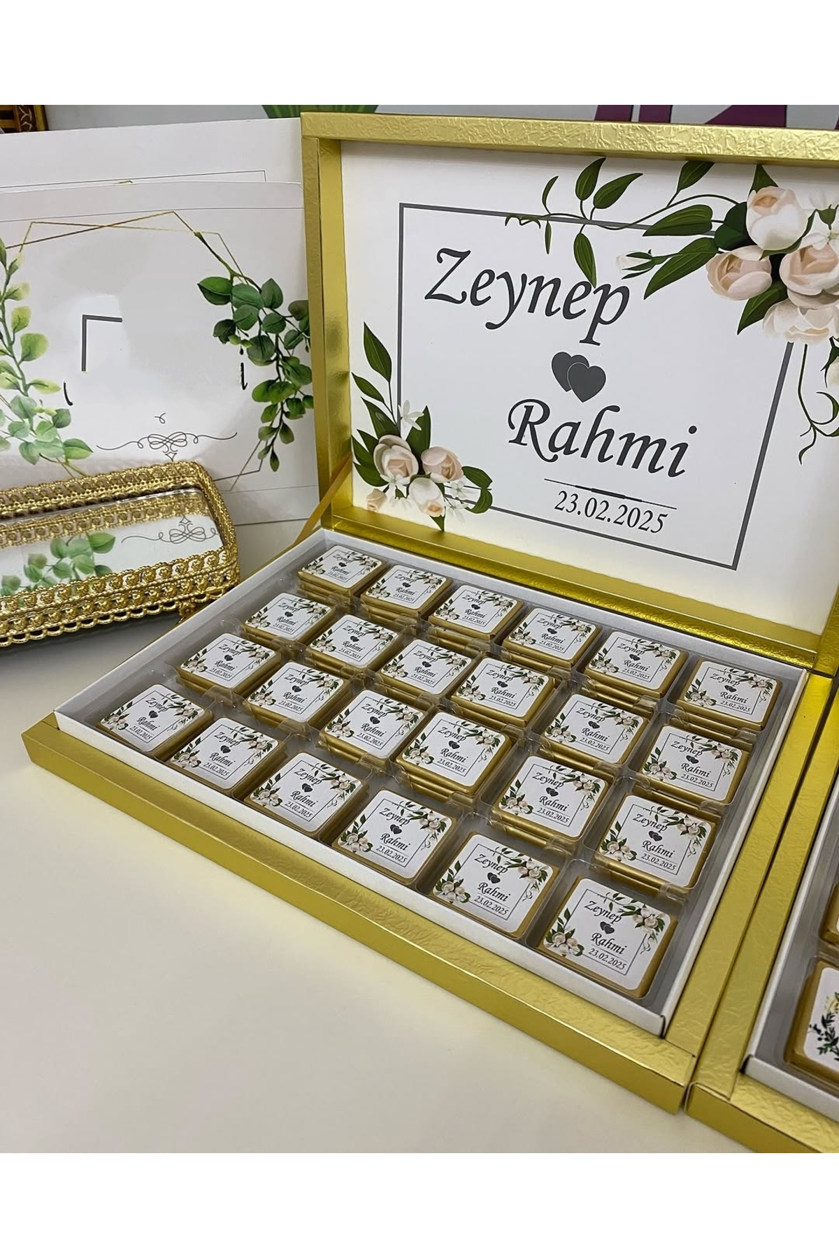 Karton Kutulu Baskılı Madlen Çikolata 75 Adet