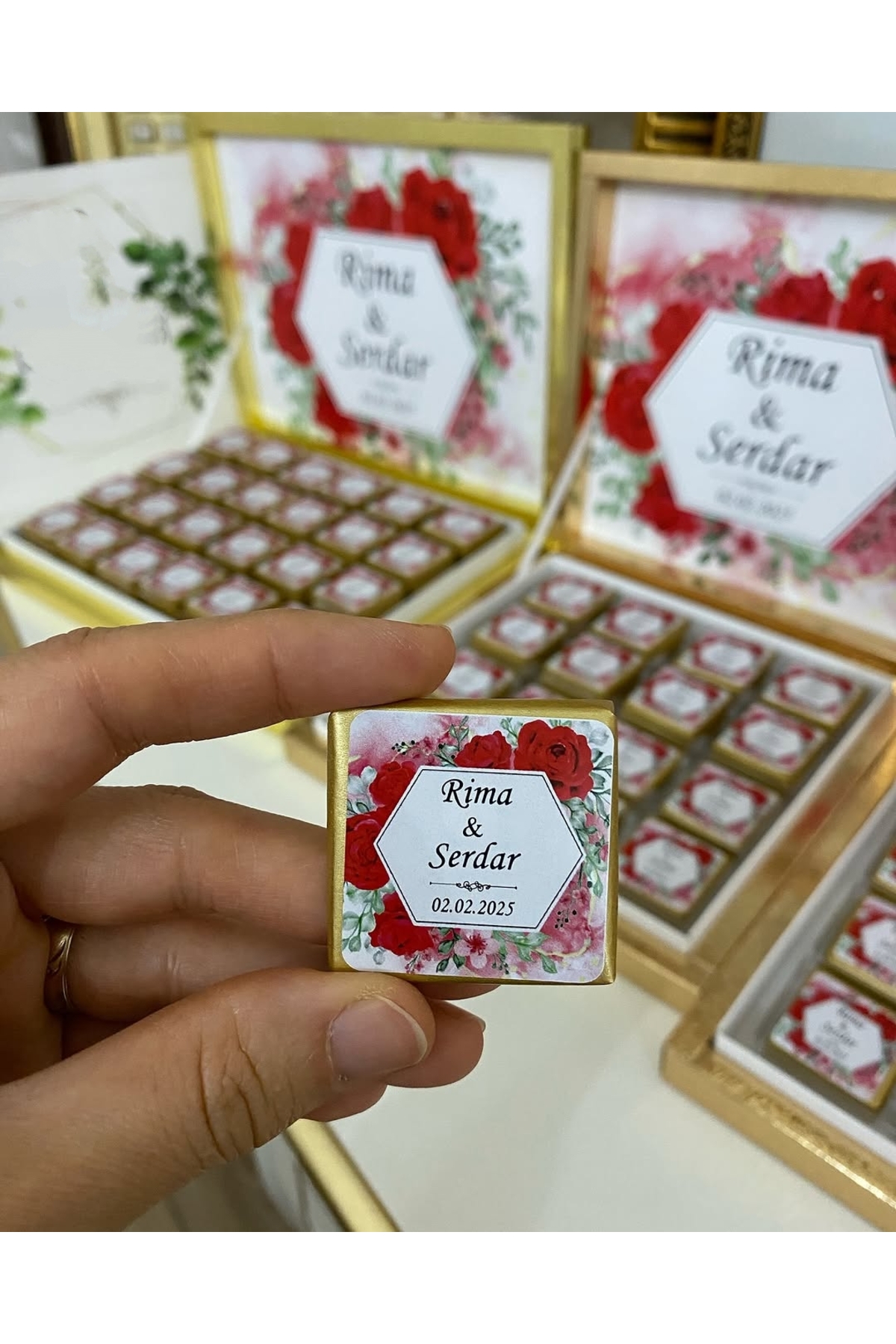 Karton Kutulu Baskılı Madlen Çikolata 75 Adet