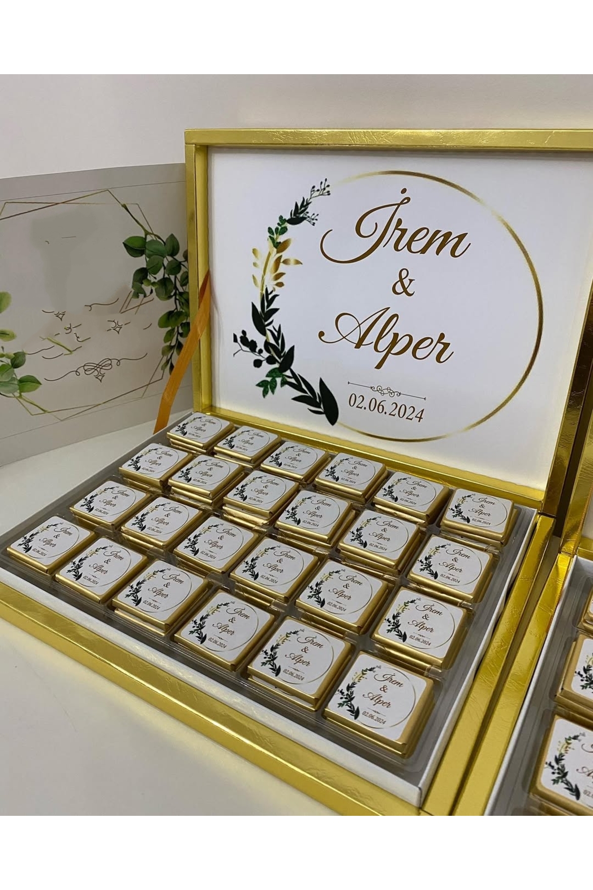 Karton Kutulu Baskılı Madlen Çikolata 75 Adet