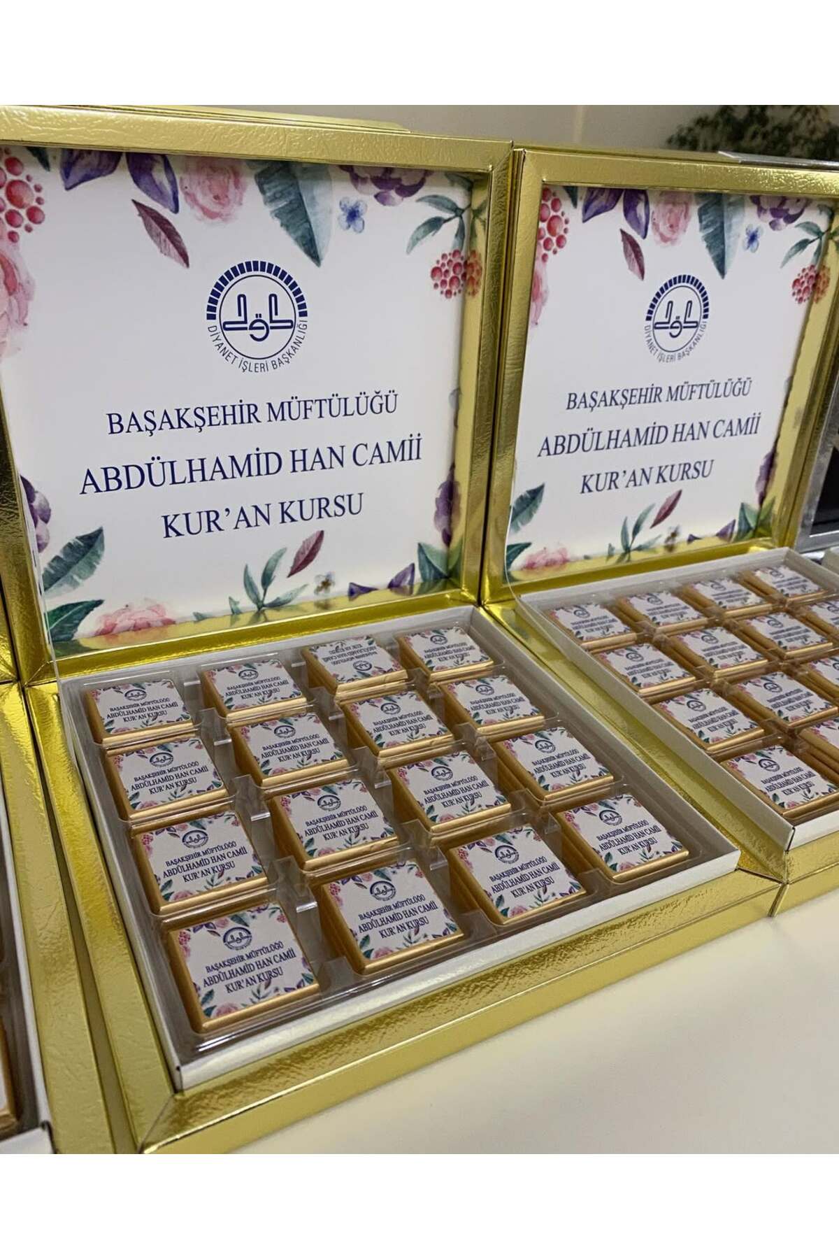 Karton Kutulu Baskılı Madlen Çikolata 50 Adet