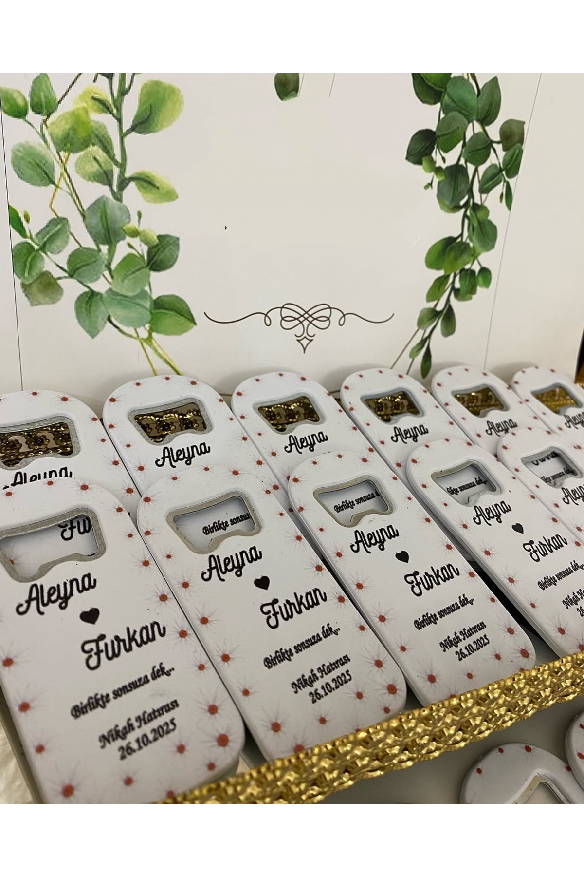 Açacak Magnet Nikah, Söz, Nişan Hediyelik 25 Adet