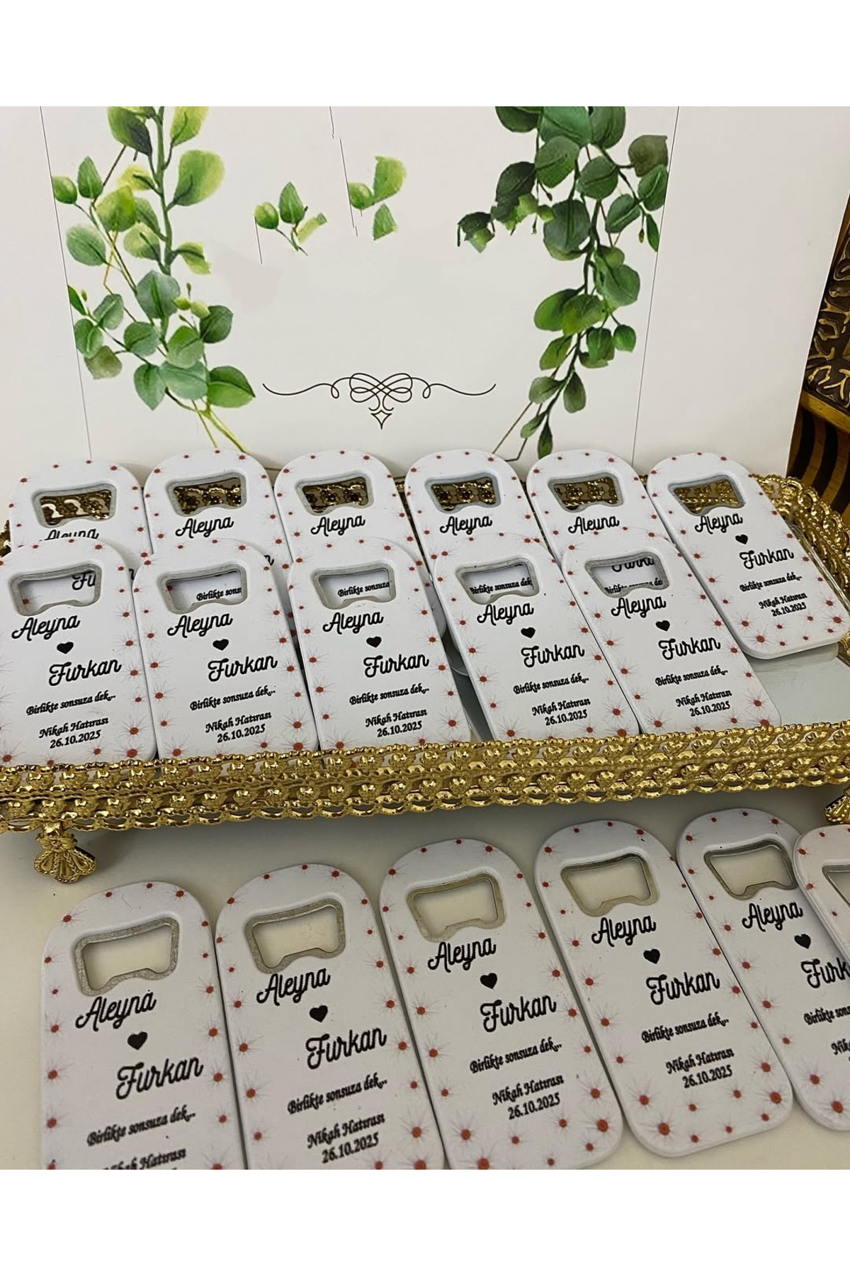 Açacak Magnet Nikah, Söz, Nişan Hediyelik 25 Adet