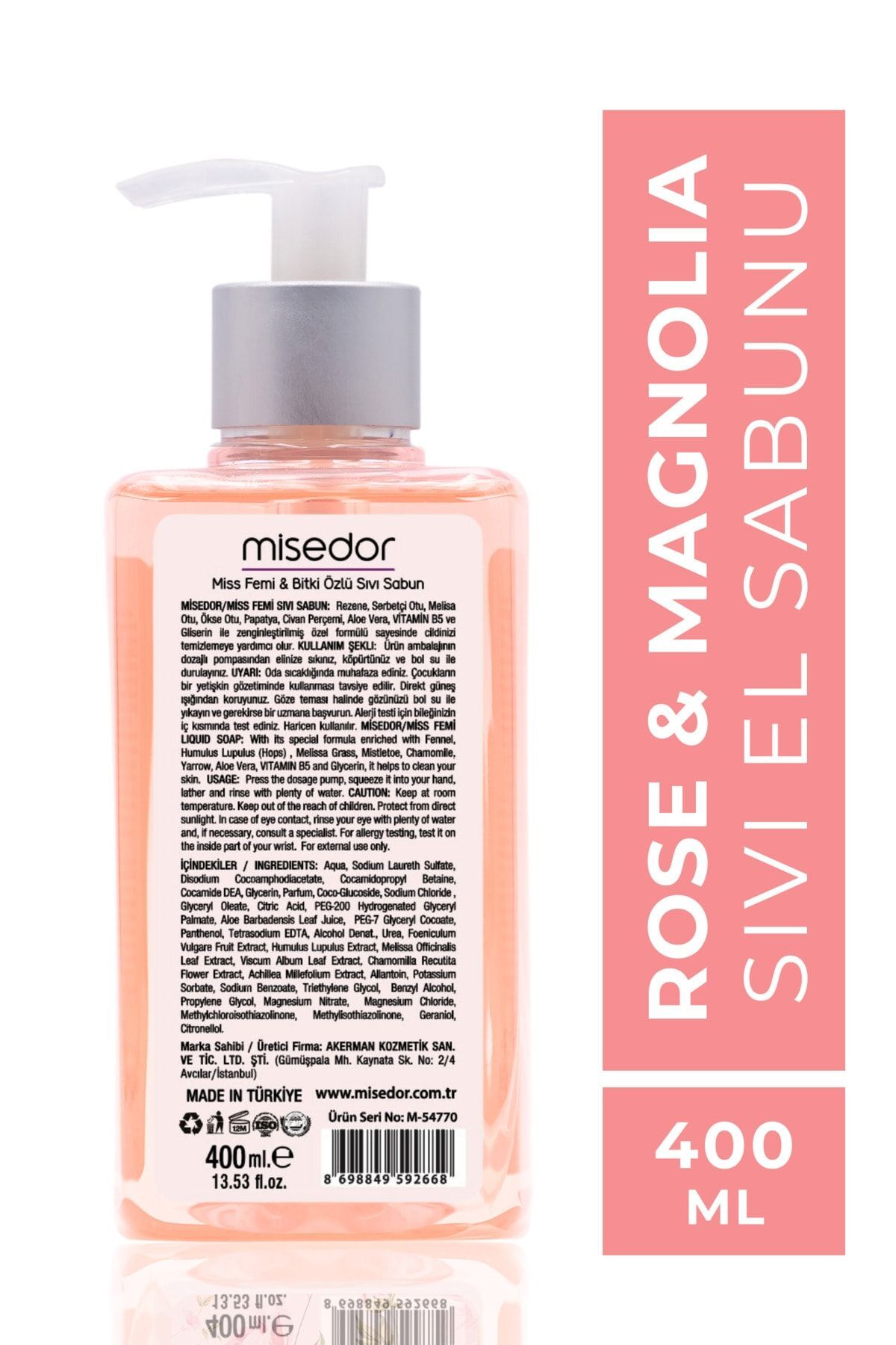 Rose & Magnolia Sıvı Sabun 400 ml