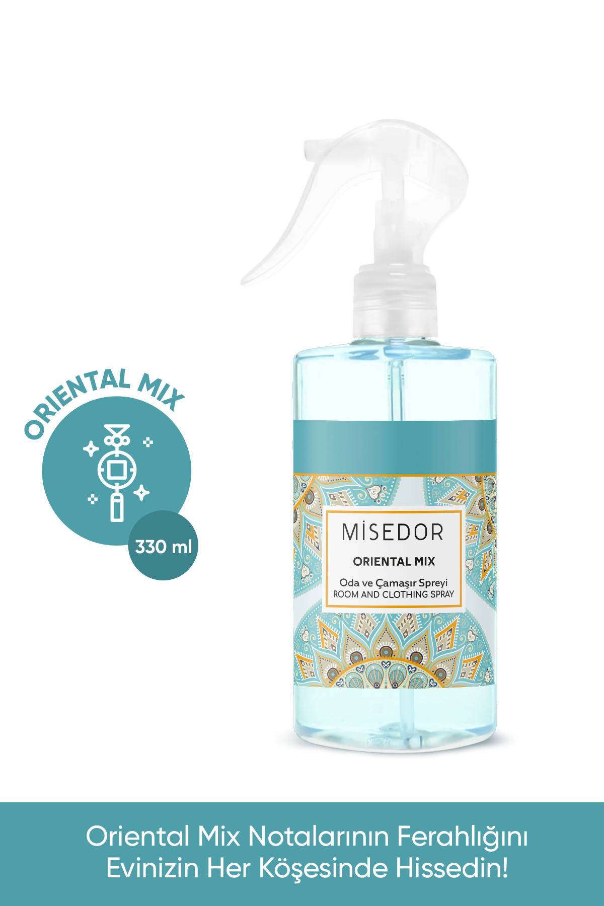 2 Li Set Oriental Mix Oda ve Çamaşır Parfümü 330 ml