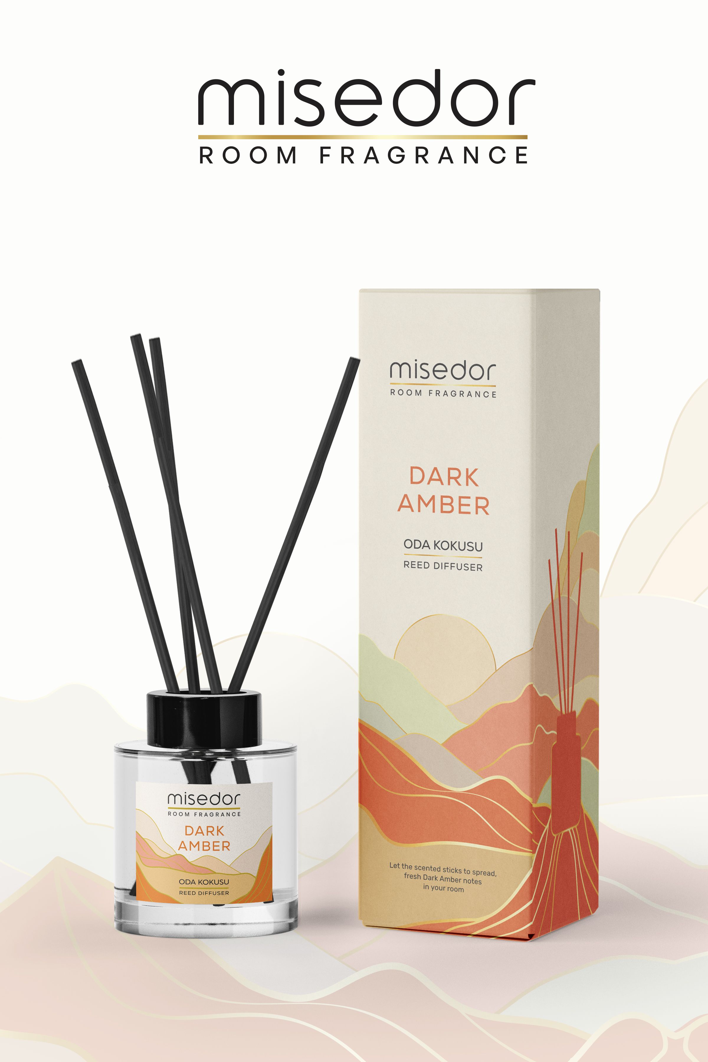 Misedor Dark Amber Çubuklu Oda Kokusu 120 ml