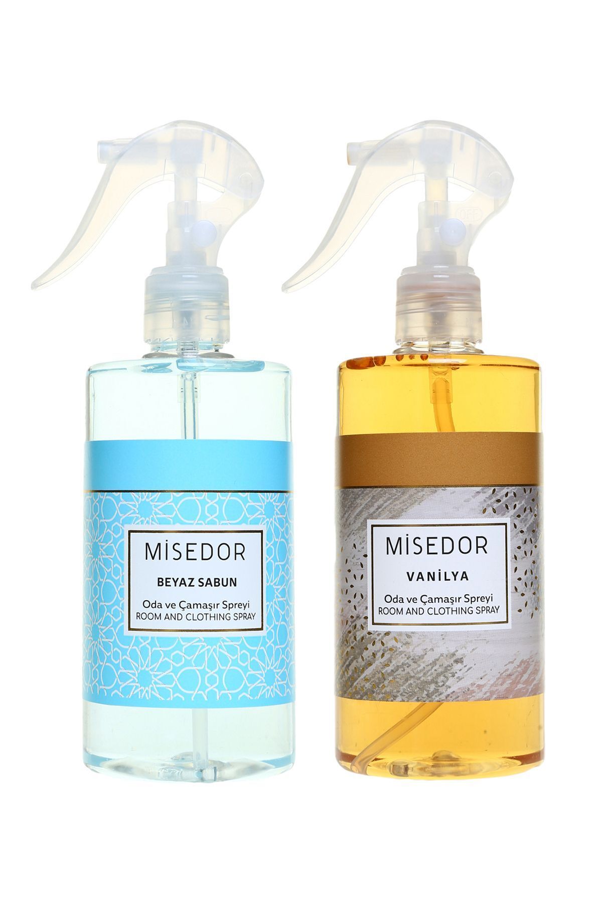 2 Li Set Beyaz Sabun Ve Vanilya Oda Kokusu Ve Çamaşır Spreyi 330 ml