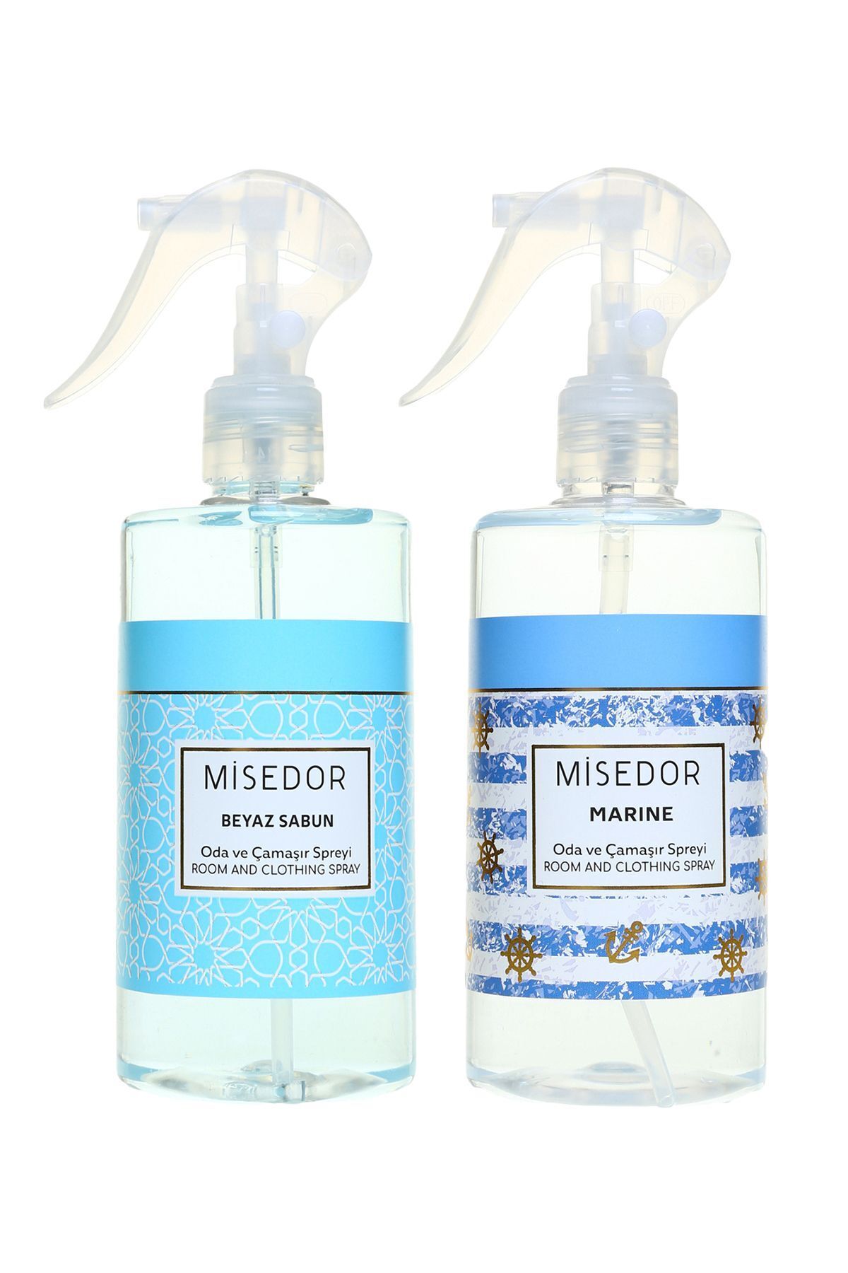 2 Li Set Beyaz Sabun Ve Marine Oda Kokusu Ve Çamaşır Spreyi 330 ml