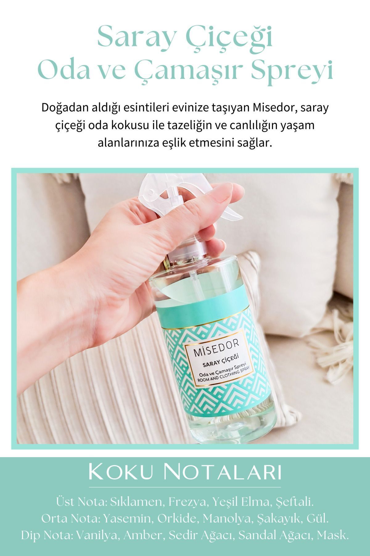 2li Set Gül Bahçesi Ve Saray Çiçeği Oda Kokusu Ve Çamaşır Spreyi 330 ml