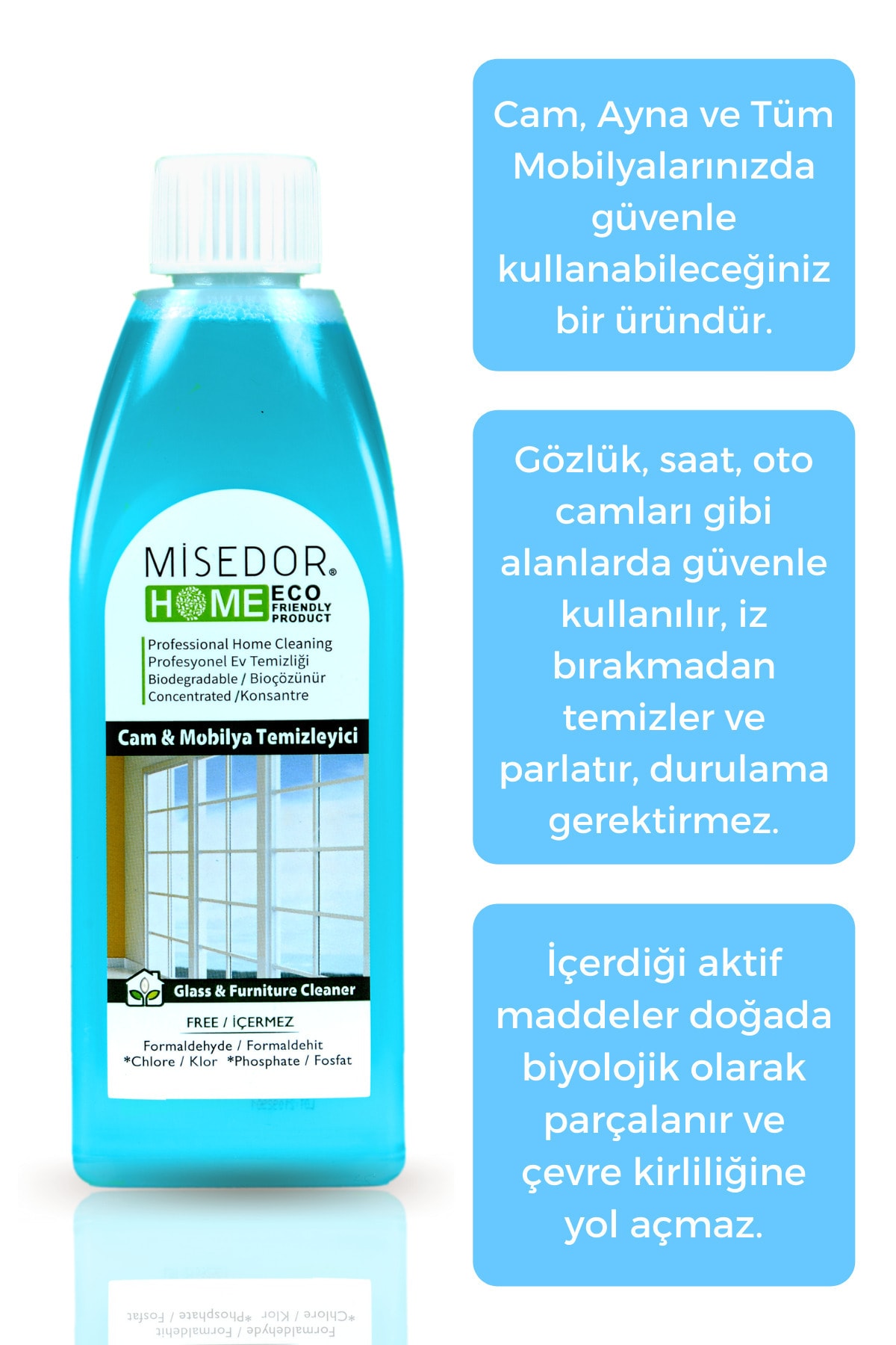 Doğal Cam Ve Mobilya Temizleyici 400 ml