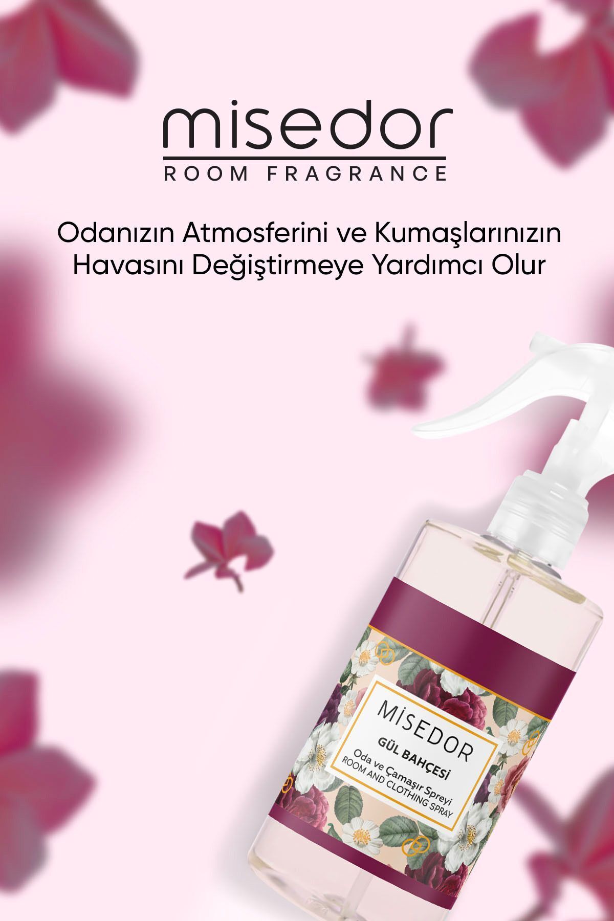 Gül Bahçesi Oda Kokusu Ve Çamaşır Parfümü 330 ml