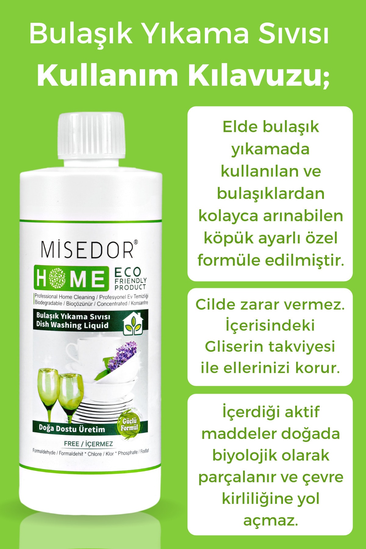 Doğal Bulaşık Yıkama Sıvısı 500 Ml