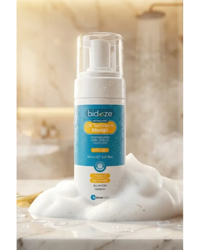 Bidoze Detoks Etkili Cilt Temizleme Köpüğü 150 Ml | Propolis Kolajen ve Ginseng