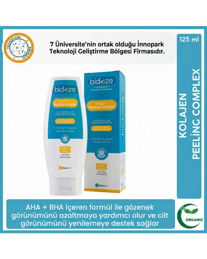Bidoze Kolajen Peeling Complex 125 Ml | Gözenek Sıkılaştırıcı ve Siyah Nokta Karşıtı Arındırma