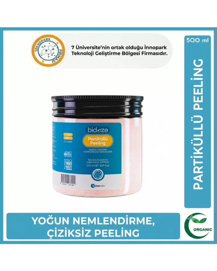 Bidoze Partiküllü Vücut Peelingi 500 Ml | Kolajen ve E Vitamini Destekli Arındırıcı Scrub