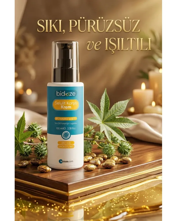 Bidoze Selülit Karşıtı ve Sıkılaştırıcı Vücut Kremi 100 Ml.