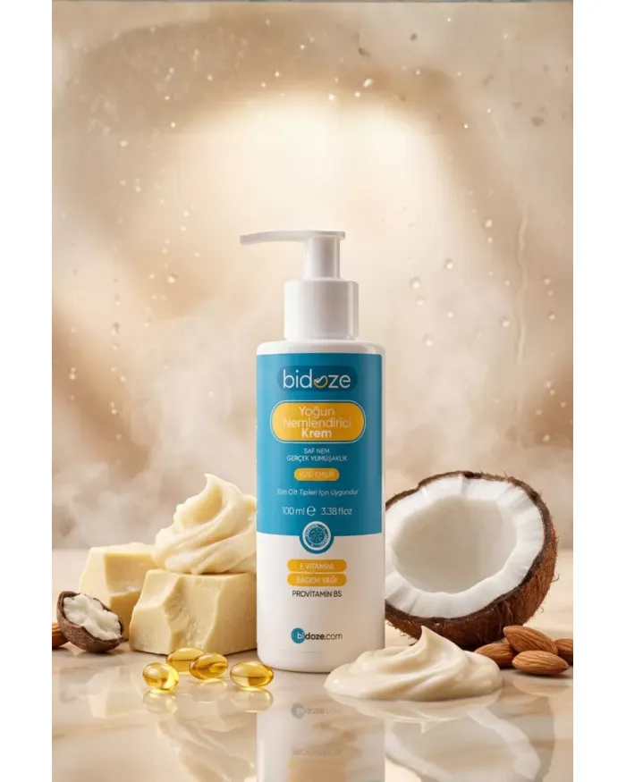 Bidoze Yoğun Nemlendirici Krem 100 Ml |Shea Kakao ve Hindistan Cevizi Yağlı Onarıcı Bakım
