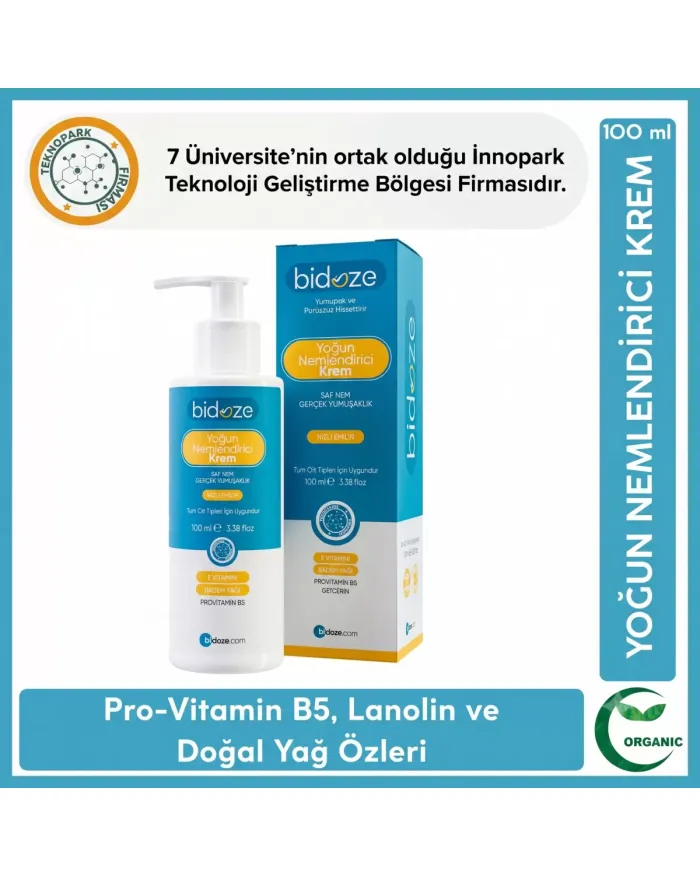 Bidoze Yoğun Nemlendirici Krem 100 Ml |Shea Kakao ve Hindistan Cevizi Yağlı Onarıcı Bakım