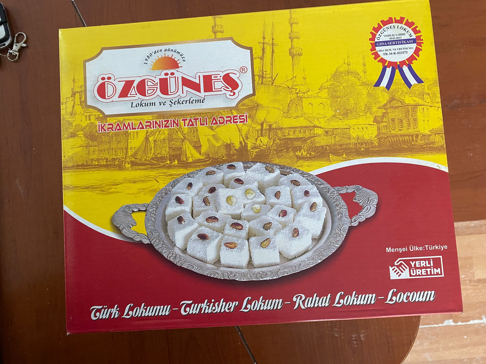 Özgüneş Klasik Üstü Fıstıklı Lokum 5 kg – Geleneksel Lezzet