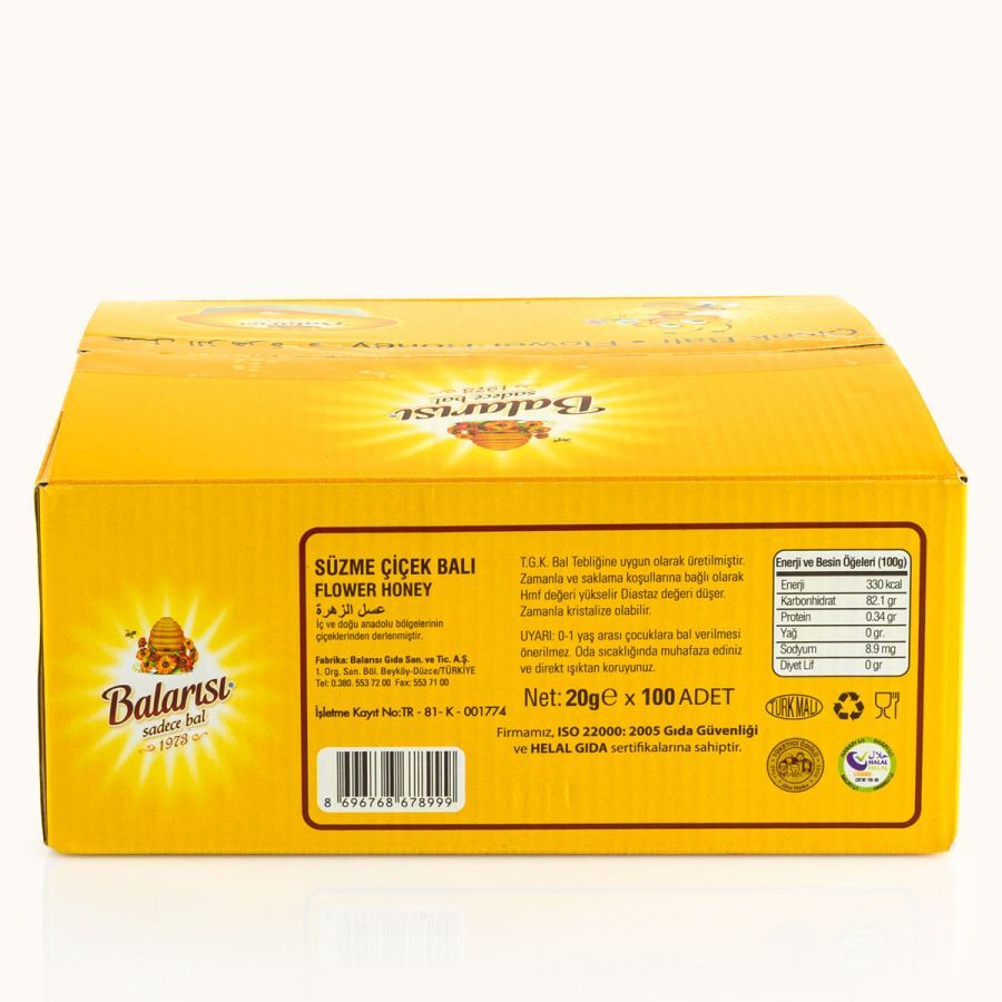 Balarısı Doğal Piknik Bal 20 gr 150 Adet