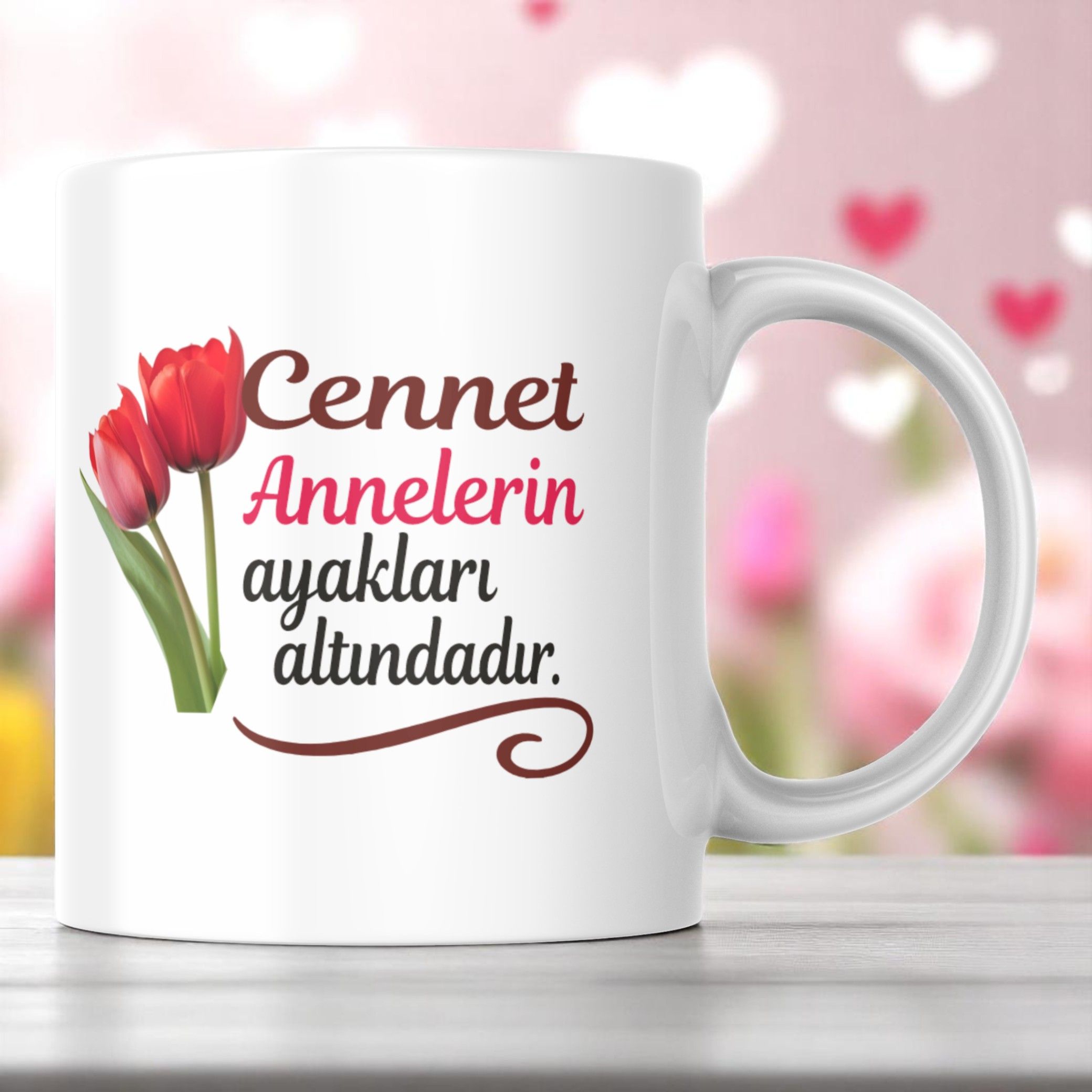 Kişiye Özel Anneler Günü Tasarım Kupa Bardak