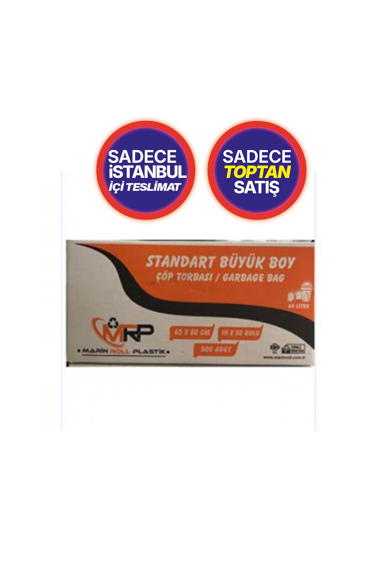 Büyük Boy Çöp Torbası 10*50 Rulo