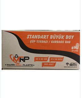 Büyük Boy Çöp Torbası 10*50 Rulo