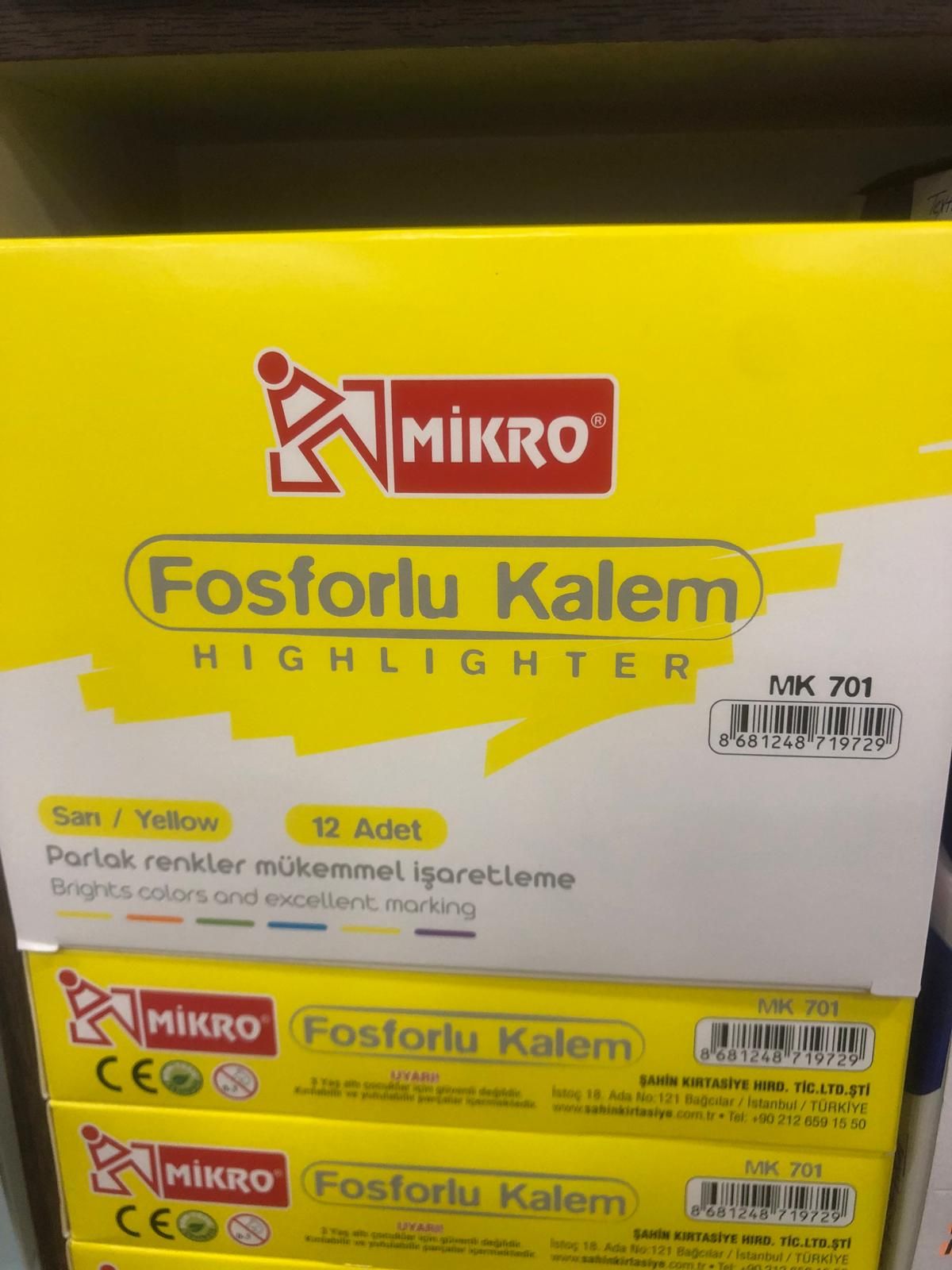Mikro fosforlu kalem 12 li