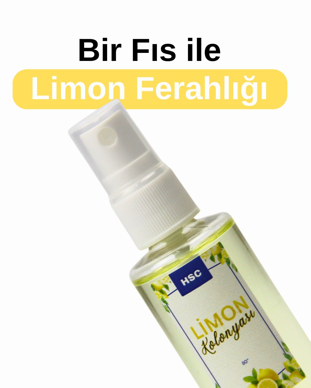 Limon Kolonyası 50cc Sprey – Ferahlatıcı & Hijyenik Taşınabilir Kolonya