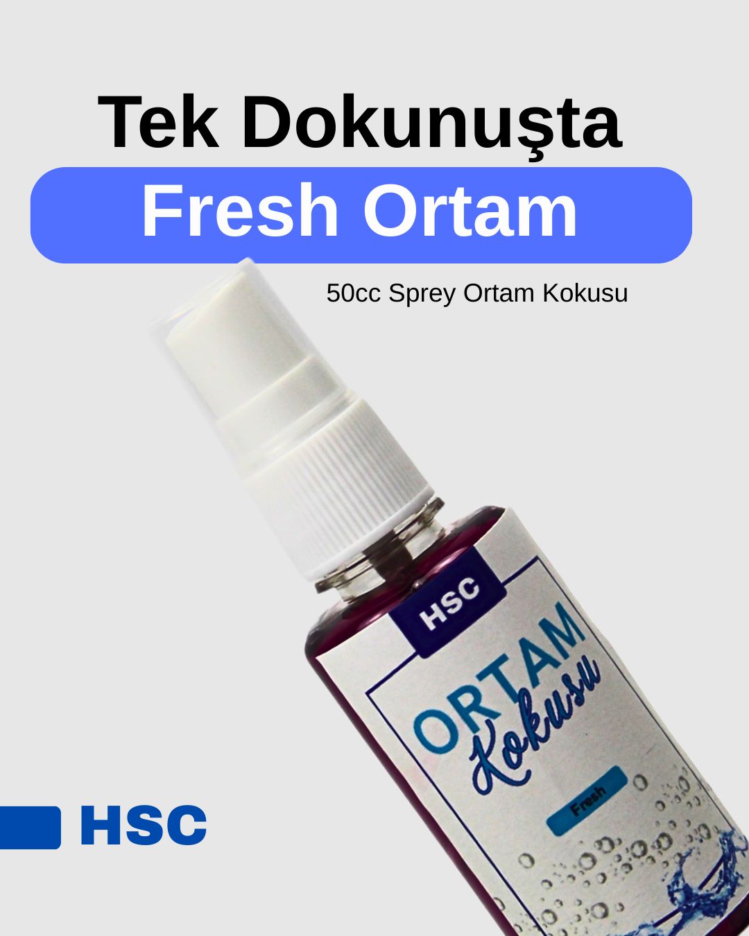 Fresh Ortam Kokusu 50cc Sprey – Ferahlatıcı Taşınabilir Ortam Kokusu