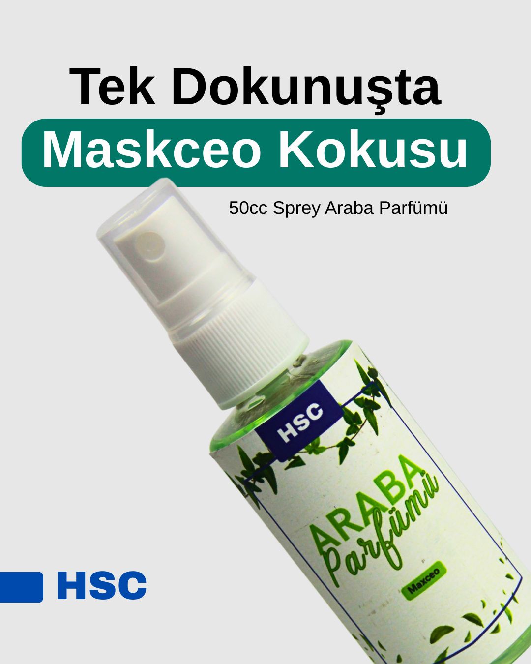 Maskceo Araba Parfümü 50cc Sprey – Ferahlatıcı Taşınabilir Araba Kokusu