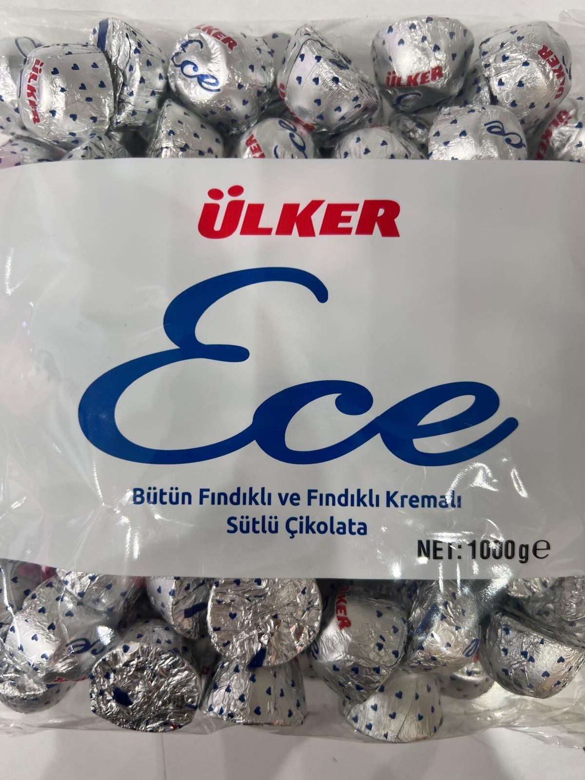 İkramlık Ülker Ece Bütün Fındıklı Sütlü Çikolata
