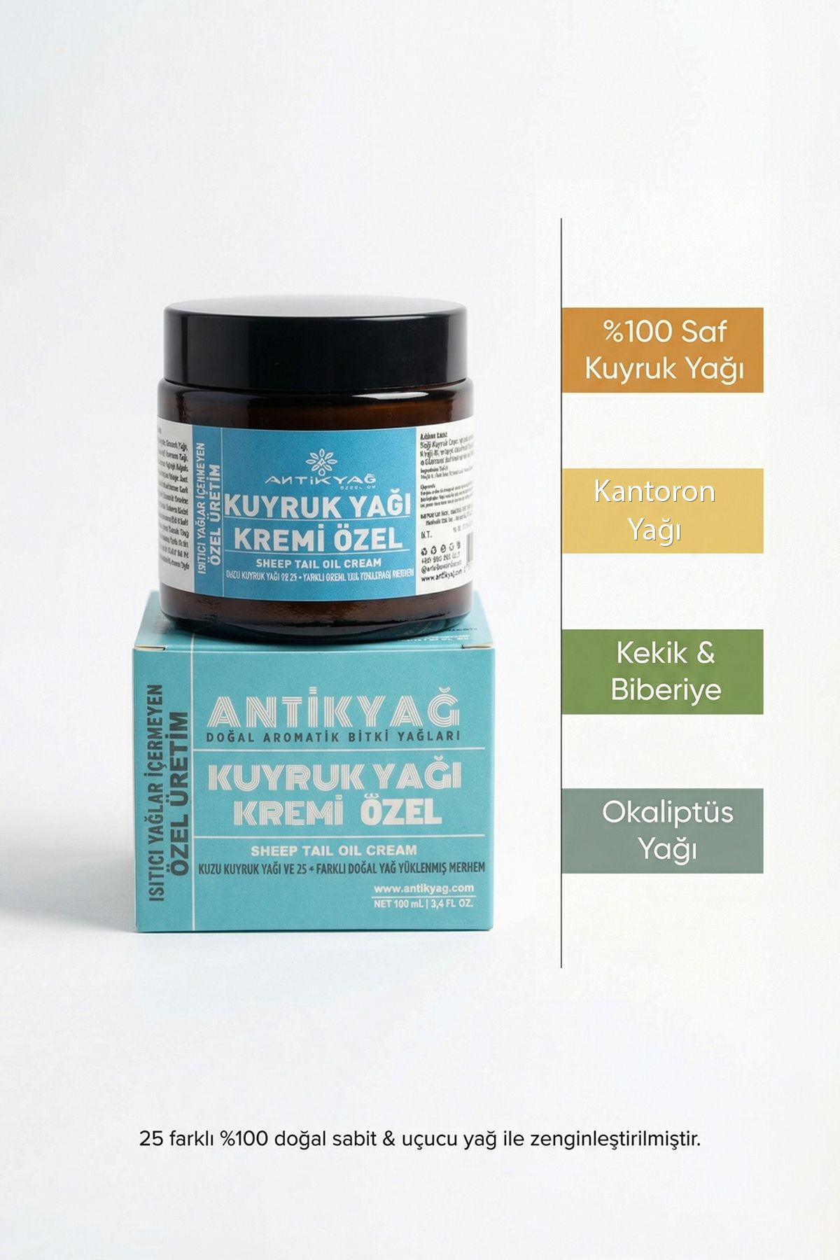 Antikyağ Kuyruk Yağı Kremi Özel Üretim 100 ml