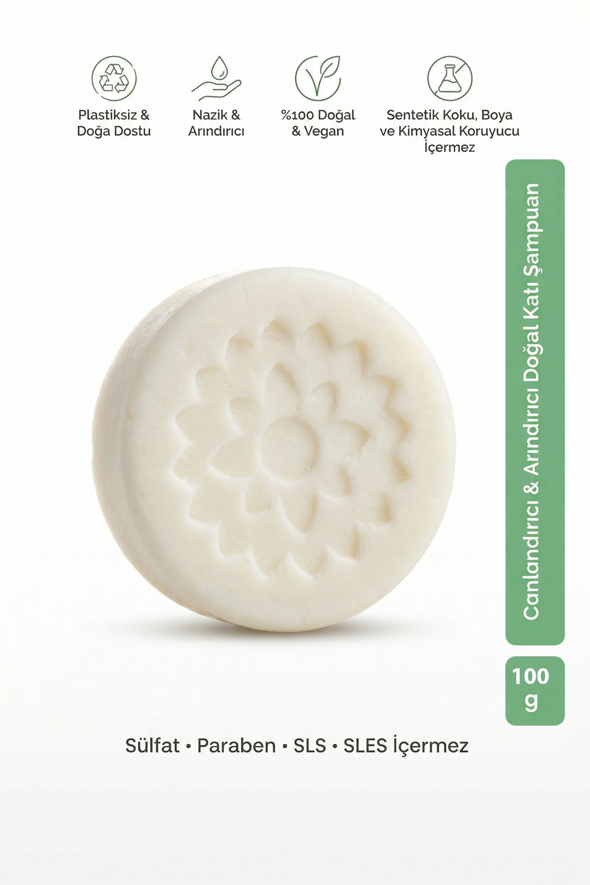 Antikyağ Katı Şampuan 100 gr