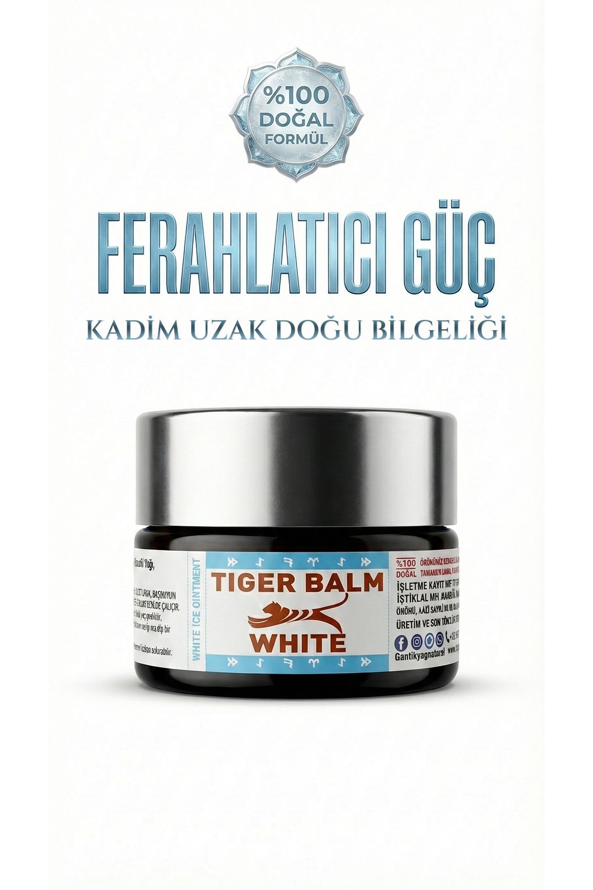 Antikyağ Tiger White Ointment/ Beyaz Kaplan Merhemi 20 ml