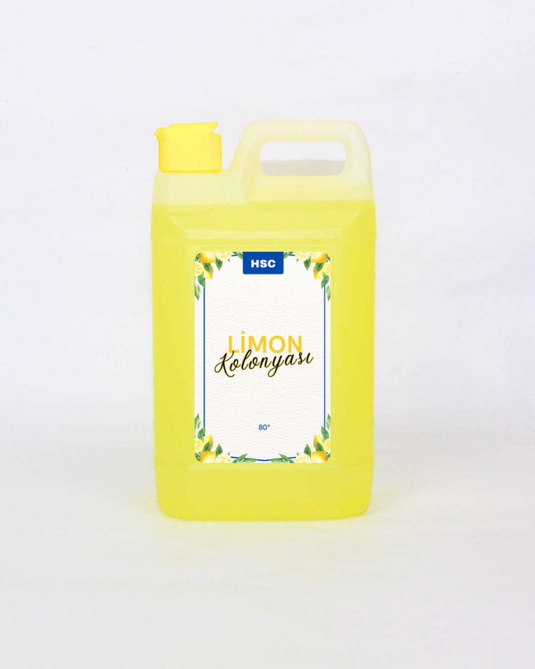 1 Litre Limon Kolonyası 80° Ferahlatıcı Doğal Limon Kokulu Kolonya 1000 ml