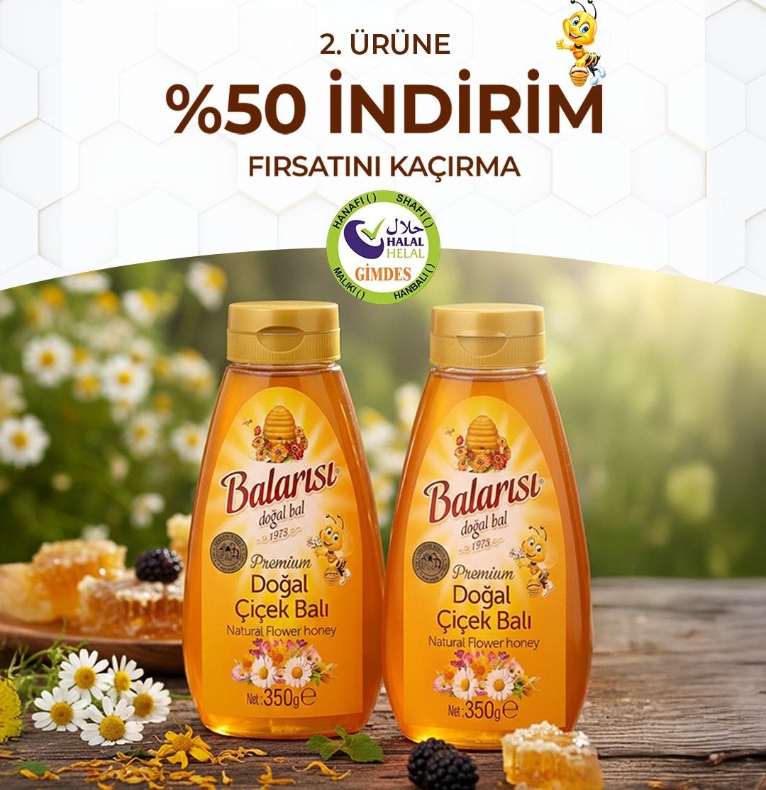 Balarısı Premium Doğal Çiçek Balı 350 Gr 2X