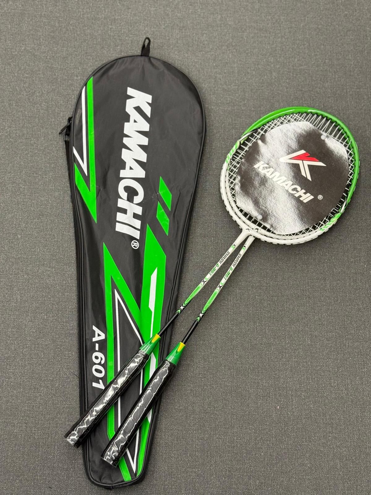 Kamachi A-601 İkili Badminton Raket Seti - Kılıflı 2'li Badminton Raketi