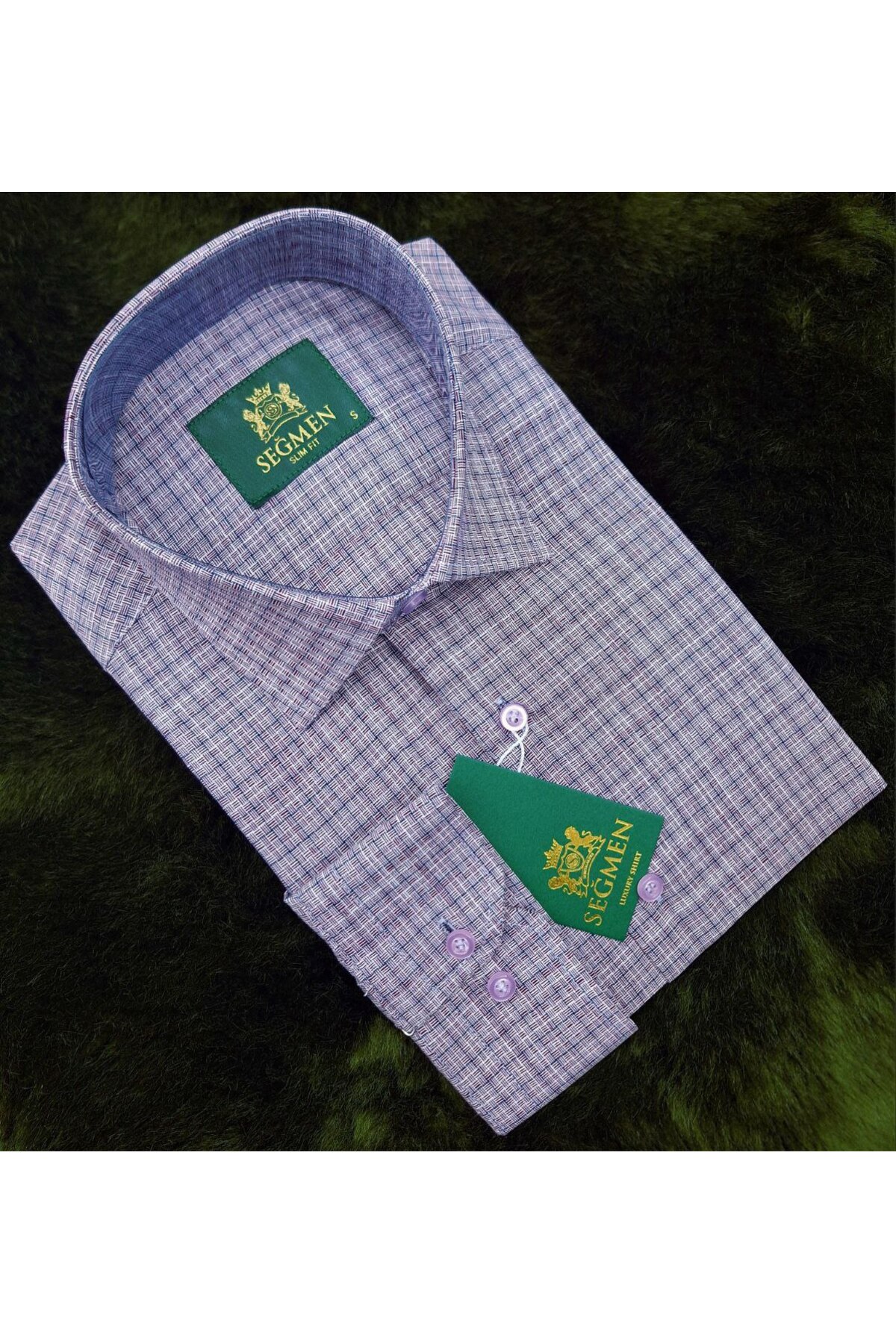 Slim Fit Pamuklu Kareli Erkek Gömlek