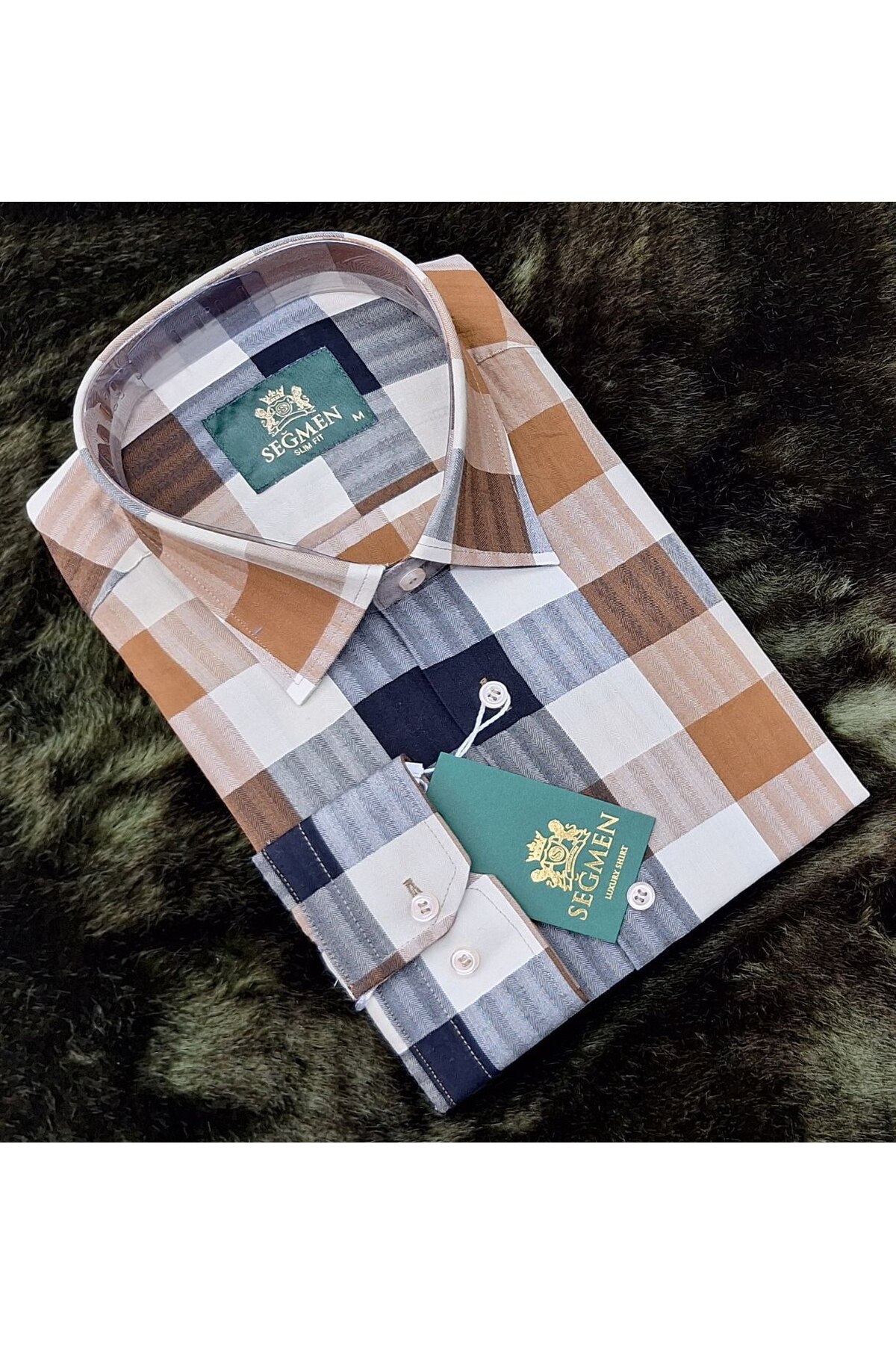 Slim Fit Pamuklu Kareli Erkek Gömlek