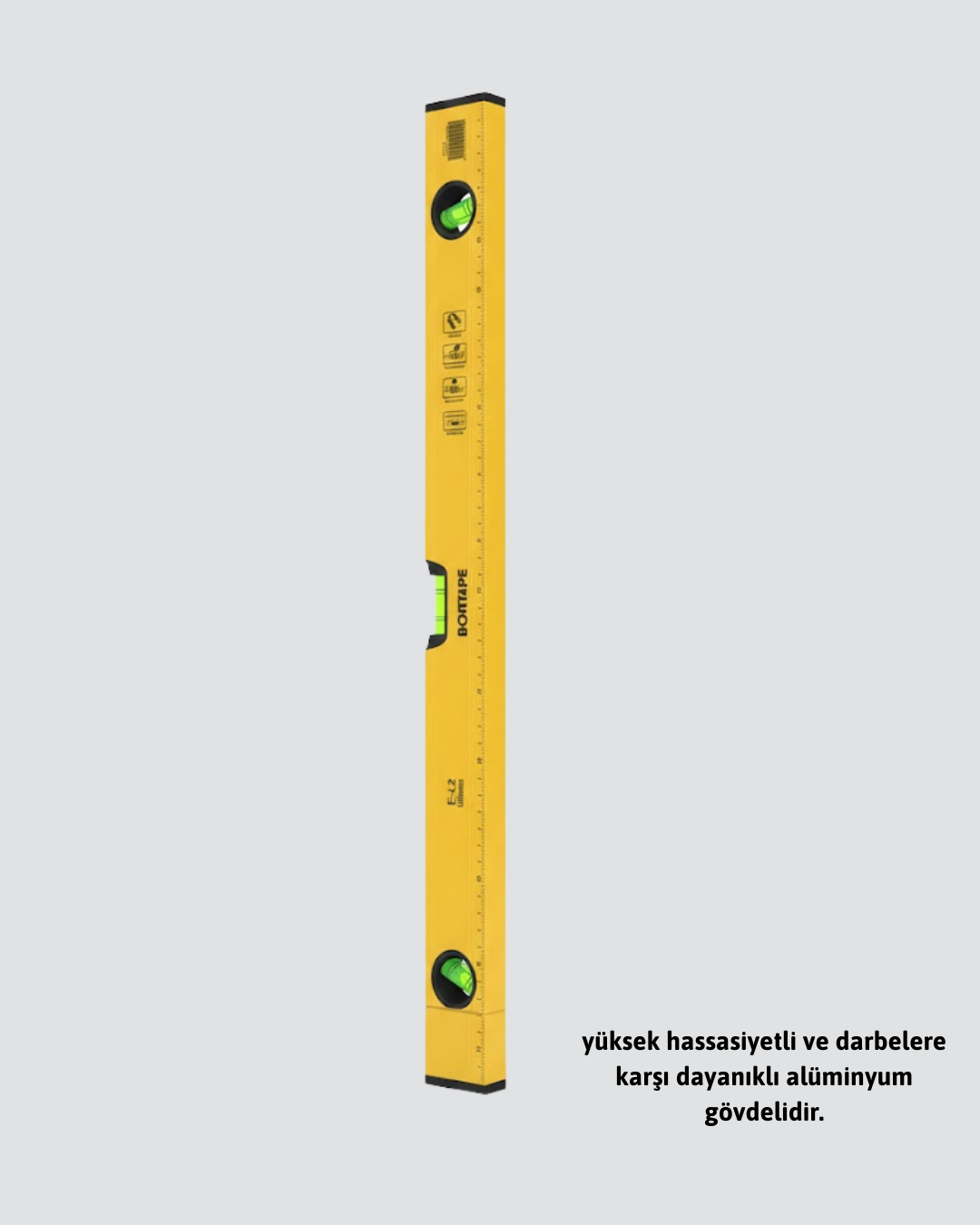Dayanıklı Plastik Gövdeli 600 mm Su Terazisi