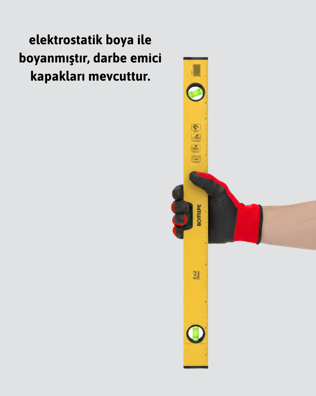 Dayanıklı Plastik Gövdeli 600 mm Su Terazisi
