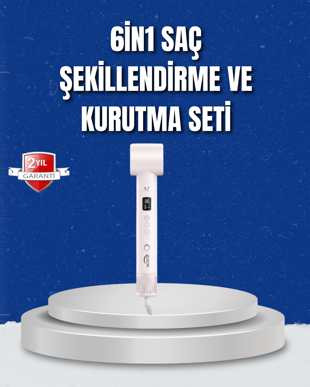 Negatif İyon Teknolojili 6-in-1 Profesyonel Saç Şekillendirici