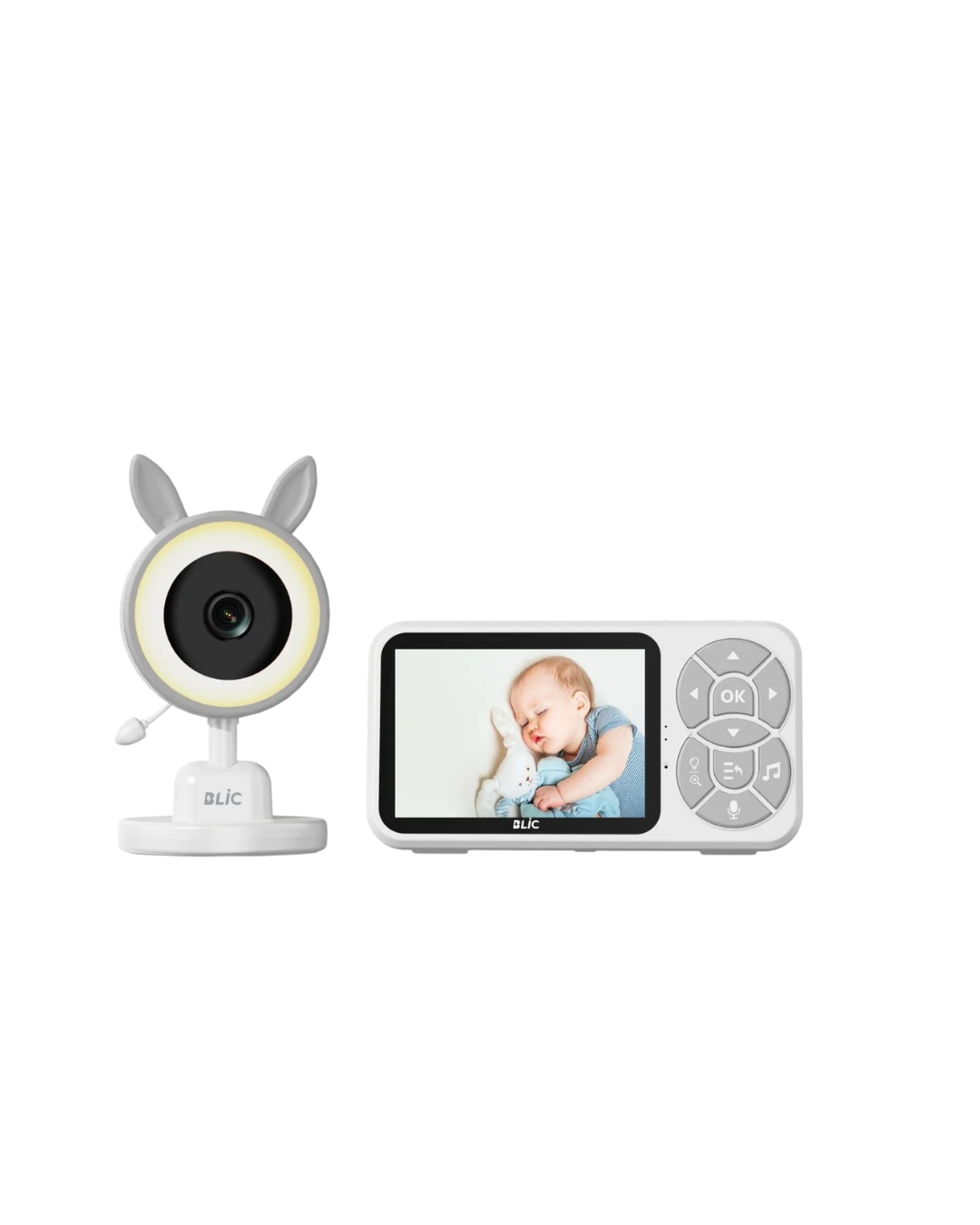 Karşılıklı Sesli Bebek Kamerası 4x Zoom Sıcaklık Sensörlü