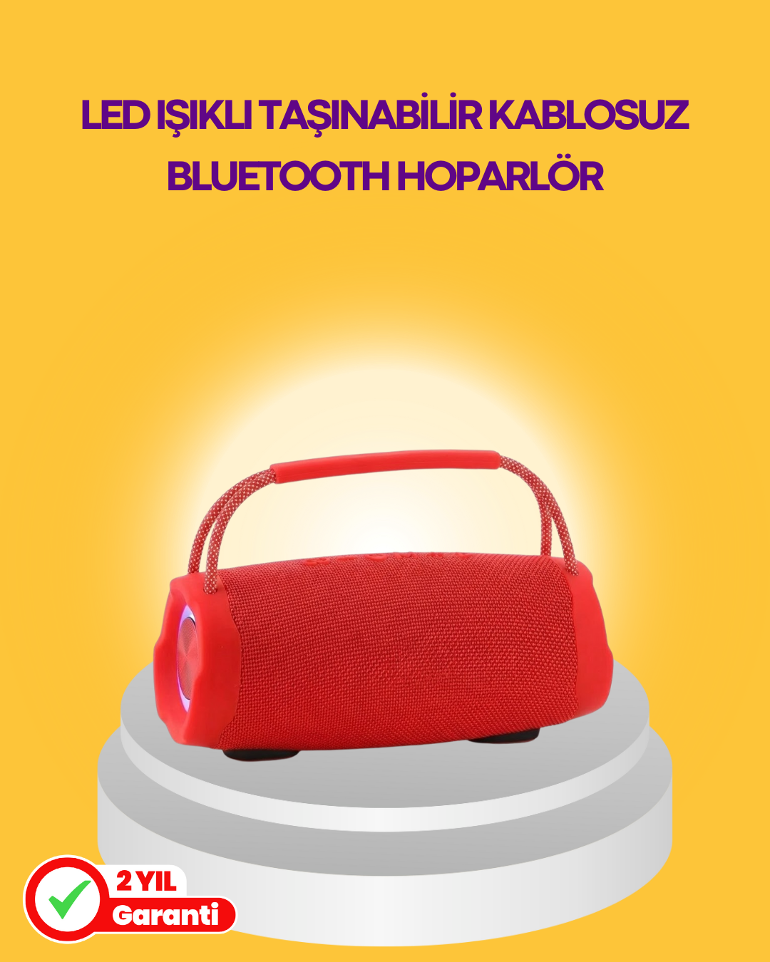 10W Güçlü Stereo Ses Sunan IPX6 Bluetooth Hoparlör
