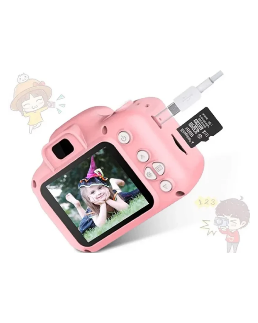 HD Video Kayıt Özellikli Mini Dijital Kamera Fotoğraf Çekimli USB Şarjlı