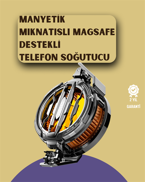 Mobil Oyunlar İçin Serinletici Telefon Fanı | Sessiz Çalışma | Geniş Kıskaçlı Tasarım