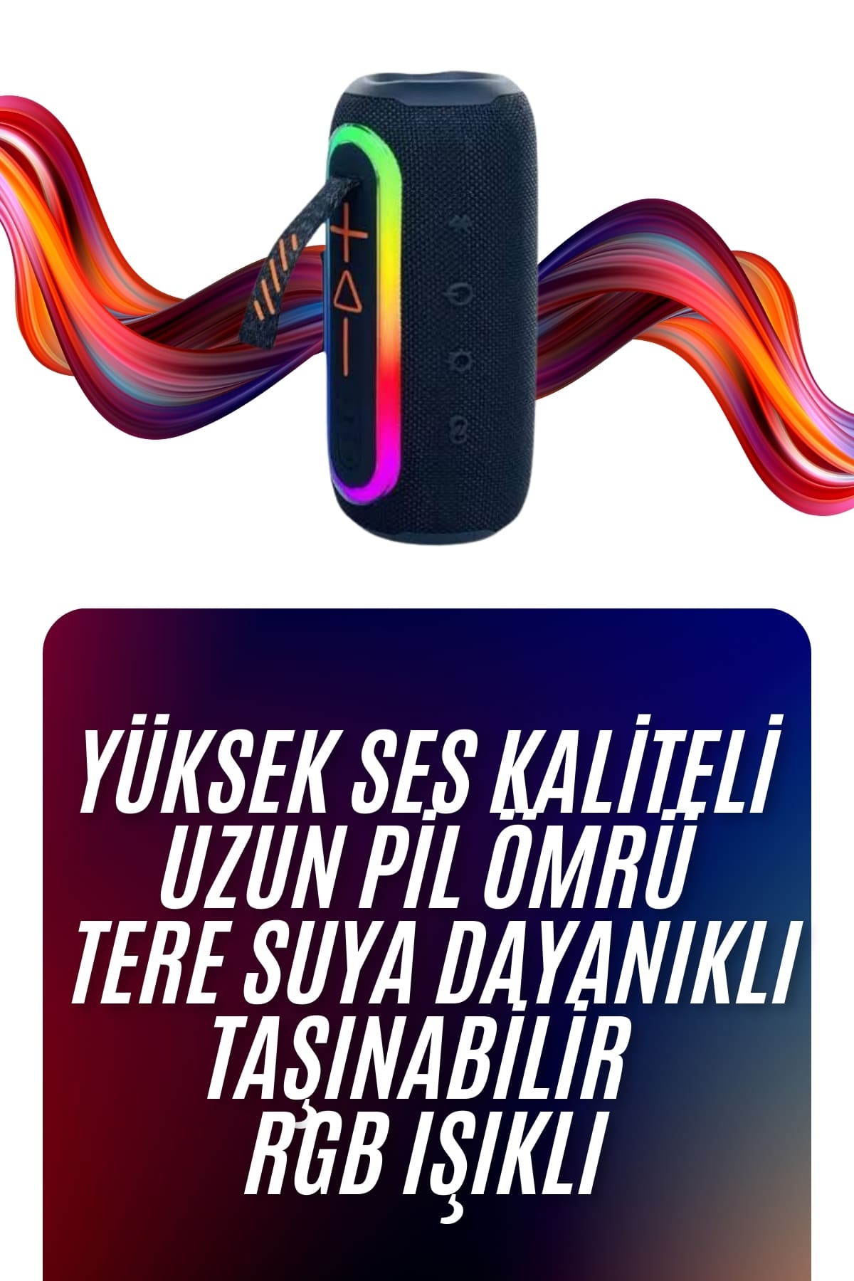 Bluetooth Hoparlör Uzun Pil Ömrü Taşınabilir Yüksek Ses Kaliteli
