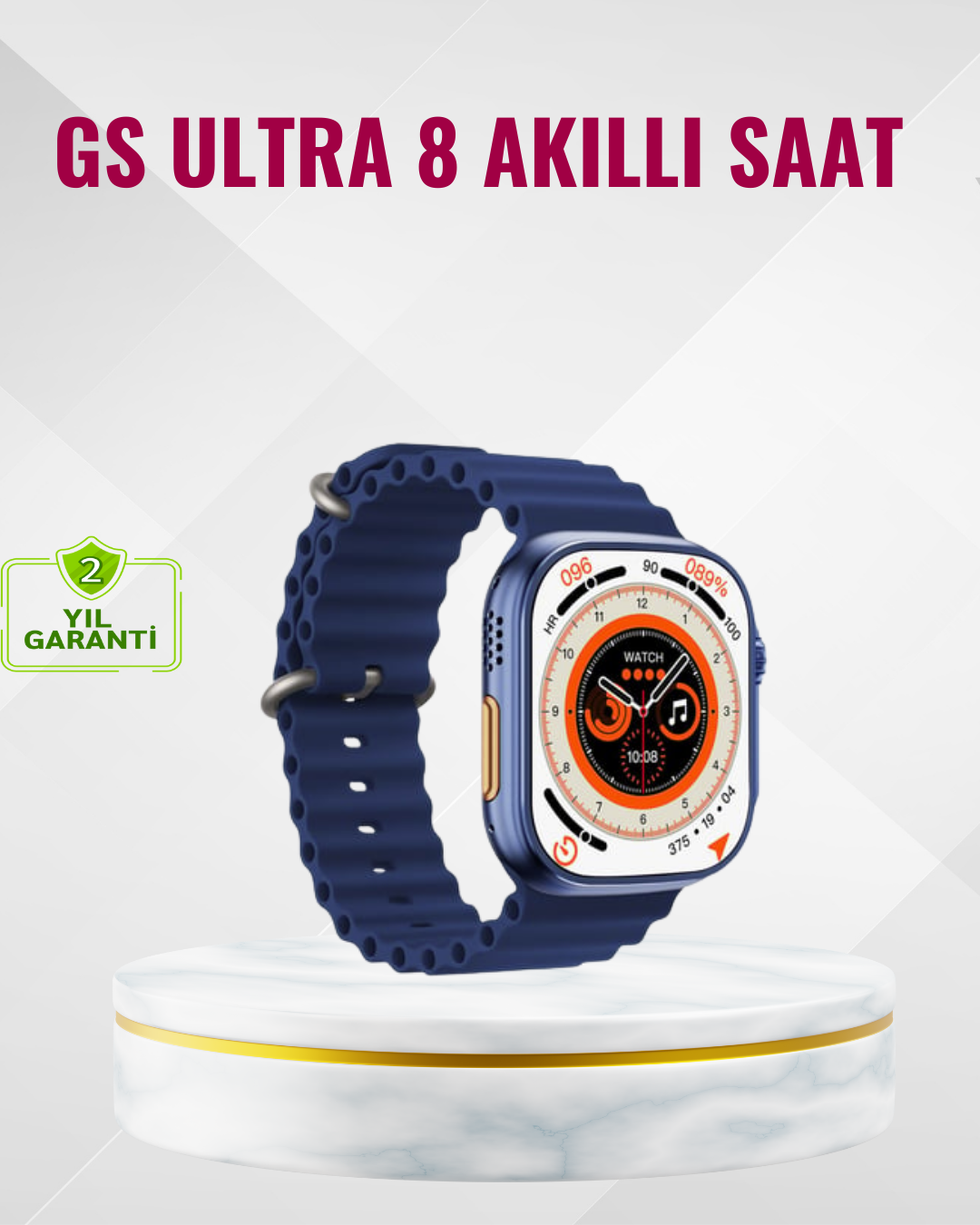 Ultra Akıllı Saat 420x480 IPS Ekran Kalp Atış